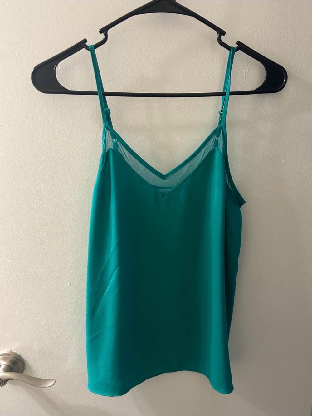 Nine West Teal V-Neck Satin Camisole